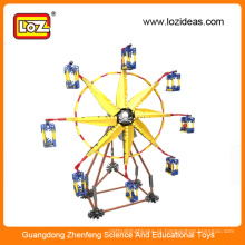 Loz brinquedos girando brinquedos educativos montagem elétrica brinquedo blocos de construção